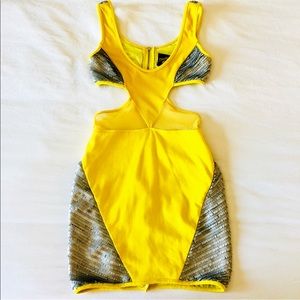 💛 ASOS - Snakebite Cut Out Mesh Panel Dress 💛
